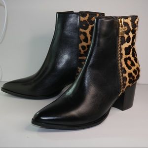 NEW Michael Kors Cheetah & Black Bootie
